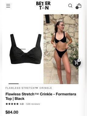 Flawless Stretch™ Crinkle Formentera Top - Fits XS-L
